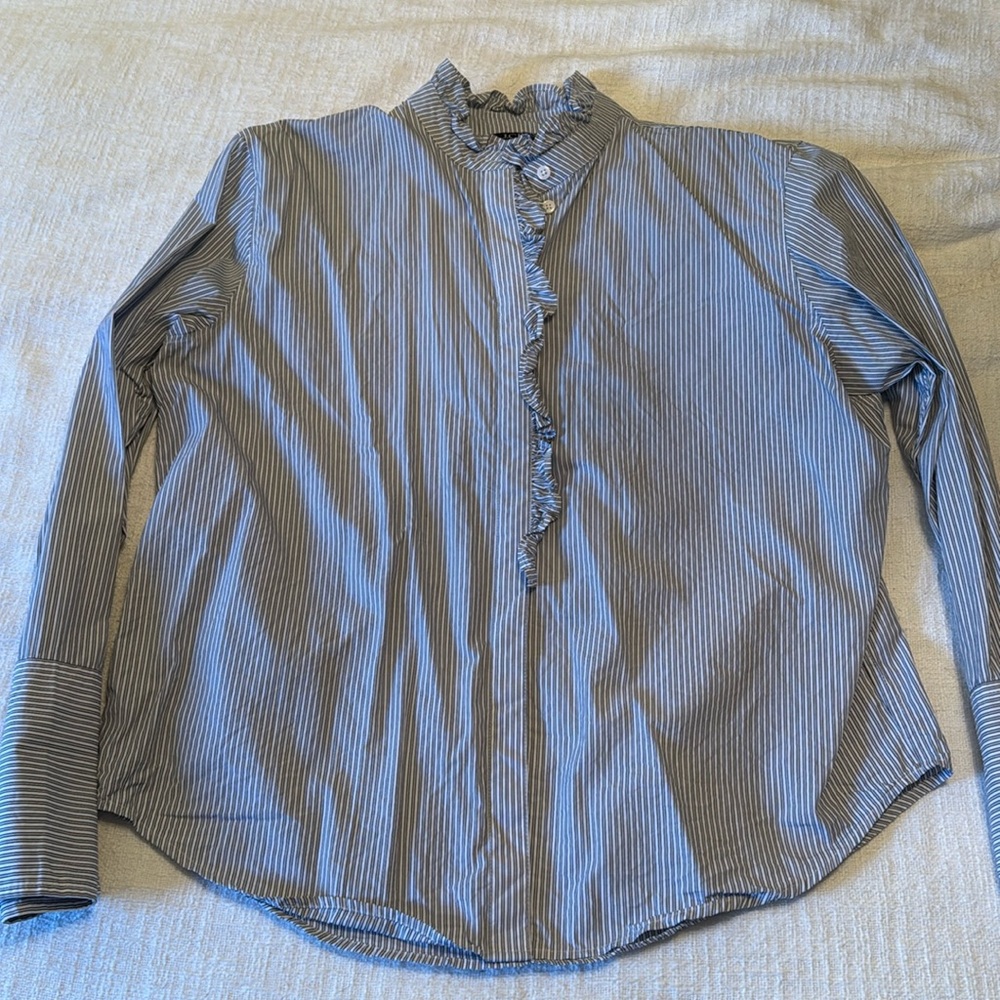 J Crew Striped Button Down